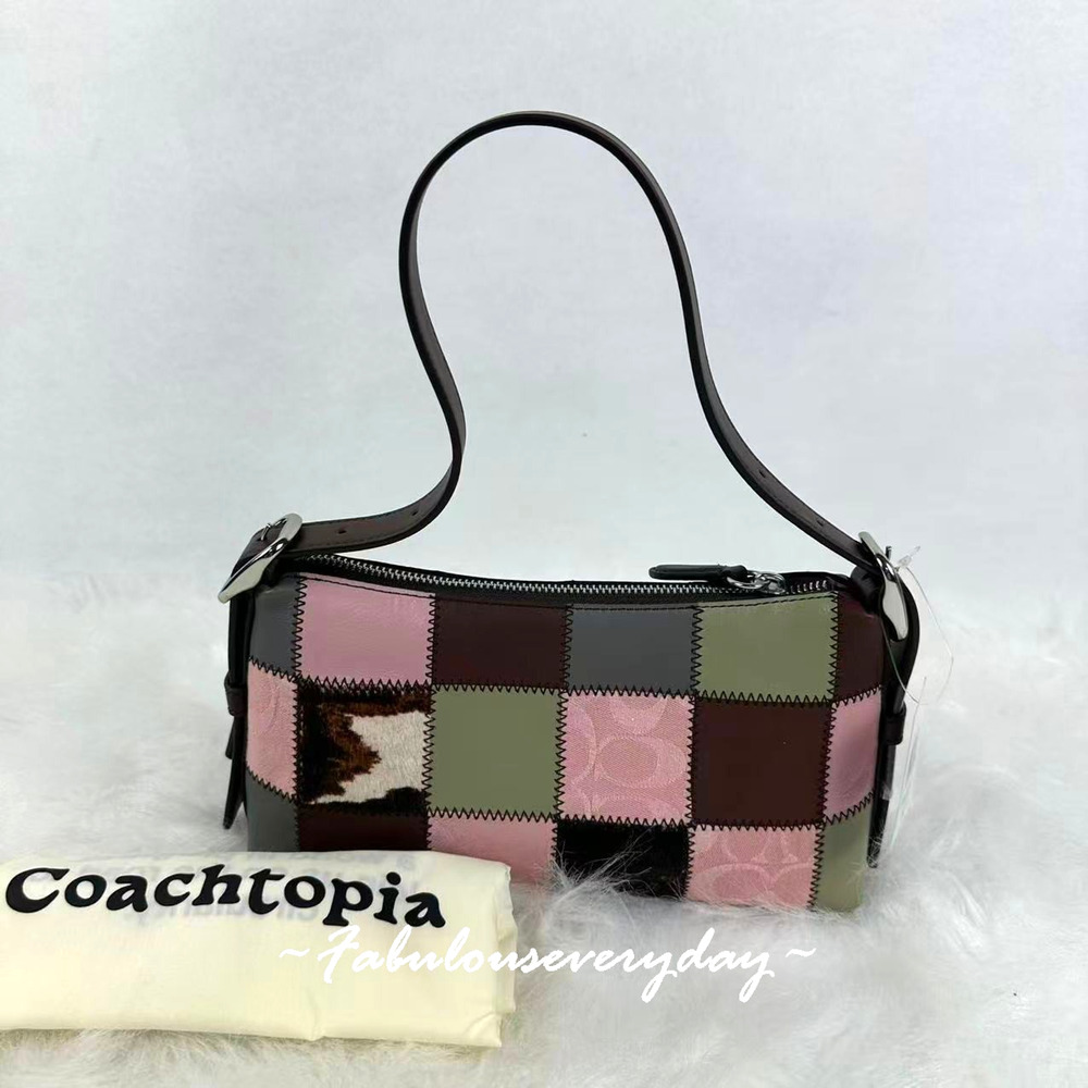 Coach Coachtopia Alter/Ego Small Slouchy Shoulder Bag Pink/Brown CGP69 NWT
